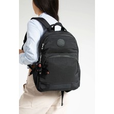 Lifonbag Unisex Suya Dayanıklı Kumaş Laptop Bölmeli 3 Gözlü Okul & Seyahat Sırt Çantası LF-3033