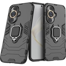 Microcase Huawei Nova 12S /nova 11 Batman Serisi Yüzük Standlı Armor Kılıf - Siyah AL3349