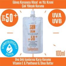 Indigofera Güneş Kremi Yüz ve Vücut 100 ml + Indigofera Aloe Vera After Sun Gel 100 ml 2'li Set