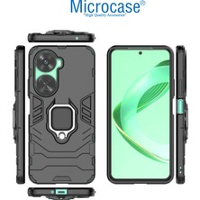 Microcase Huawei Nova 12 Se / Huawei Nova 11 Se 4g Batman Serisi Yüzük Standlı Armor Kılıf - Siyah AL3349