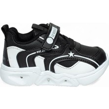 Prego Armix Işıklı Cırtlı Bebe 2011 Çocuk Spor Ayakkabı Siyah