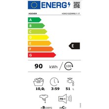 Hoover H3W 2102DRRE/1-17 10 kg NFC Bağlantılı 1200 Devir Çamaşır Makinesi