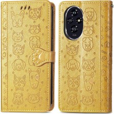 Mellow Shop Onur Için Flip Case 200 Pro Kısa Kayış Deri Kılıf Darbeye Karikatür (Yurt Dışından)