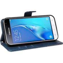 Mellow Shop Samsung Galaxy J3 2016 Deri Telefon Koruma Çantası ile Flip Case (Yurt Dışından)