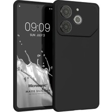 Microsonic Matte Silicone Tecno Pova 6 Pro Kılıf Siyah