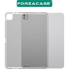 Forzacase iPad Pro 13 2024 ile Uyumlu Silikon Kılıf Şeffaf - FC013