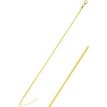 Söğütlü Silver Gümüş Altın Yaldızlı Popcorn Zincir Bileklik SGTL12573GOLD