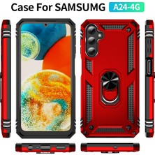 Seniee Samsung Galaxy A24 Kılıf, [askeri Sınıf] 16FT. Düşme Testli Darbeye Dayanıklı Telefon Kılıfı Manyetik Ayaklı (Yurt Dışından)