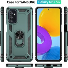 Seniee Samsung Galaxy M52 5g Kılıf, [askeri Sınıf] 16FT. Düşme Testli Darbeye Dayanıklı Telefon Kılıfı Manyetik Ayaklı (Yurt Dışından)