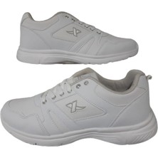 X-Step X-Step Unısex Beyaz Cilt Ortopedik Taban Günlük Yürüyüş Ayakkabı Xstp98-014
