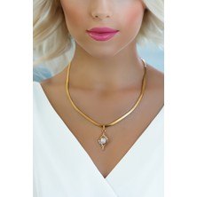Minimalist Tasarım Italyan Zincir Kolye ,incili Altın Kolye, Zirkon Taşlı Kolye, Altın Zincir Kolye, Yassı Zincir Kolye, Altın Inci Kolye,
