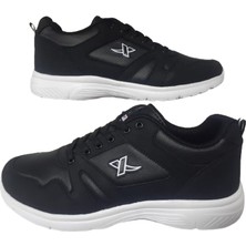 X-Step X-Step Unısex Siyah-Beyaz Cilt Ortopedik Taban Günlük Yürüyüş Ayakkabı Xstp98-014