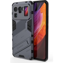 Seniee Xiaomi Mi 11 Ultra Kickstand'li Kılıf, 10FT Askeri Düşme Koruyucu Darbeye Dayanıklı Ince Sert Kılıf (Yurt Dışından)