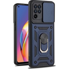 Seniee Oppo Reno 6 5g Kickstand Zırhlı Manyetik Halkalı Telefon Kılıfı Sağlam Koruyucu Askeri Sınıf Darbeye Dayanıklı Kılıf (Yurt Dışından)