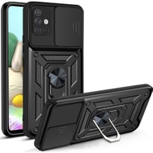 Seniee Samsung Galaxy A51 4g Kickstand Zırhlı Manyetik Halkalı Telefon Kılıfı Sağlam Koruyucu Askeri Sınıf Darbeye Dayanıklı Kılıf (Yurt Dışından)