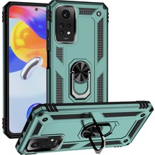 Seniee Xiaomi Redmi Note 12 Pro 4g Kickstand Zırhlı Manyetik Halkalı Telefon Kılıfı Sağlam Koruyucu Askeri Sınıf Darbeye Dayanıklı Kılıf (Yurt Dışından)