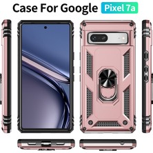 Seniee Google Pixel 7A Kickstand Zırhlı Manyetik Halkalı Telefon Kılıfı Sağlam Koruyucu Askeri Sınıf Darbeye Dayanıklı Kılıf (Yurt Dışından)