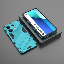 Seniee Xiaomi Redmi Note 13 4g Kickstand'li Kılıf, 10FT Askeri Düşme Koruyucu Darbeye Dayanıklı Ince Sert Kılıf With KICKSTAND,10FT Military Drop Protective Shockproof Slim Hard Case (Yurt Dışından)