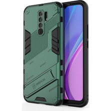 Seniee Xiaomi Redmi 9 Kickstand'li Kılıf, 10FT Askeri Düşme Koruyucu Darbeye Dayanıklı Ince Sert Kılıf (Yurt Dışından)