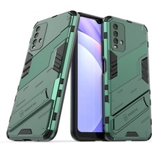 Seniee Xiaomi Redmi 9t Kickstand'li Kılıf, 10FT Askeri Düşme Koruyucu Darbeye Dayanıklı Ince Sert Kılıf (Yurt Dışından)