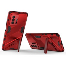 Seniee Xiaomi Mi 11T Pro Kickstand'li Kılıf, 10FT Askeri Düşme Koruyucu Darbeye Dayanıklı Ince Sert Kılıf (Yurt Dışından)