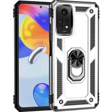 Seniee Xiaomi Redmi Note 12 Pro 4g Kickstand Zırhlı Manyetik Halkalı Telefon Kılıfı Sağlam Koruyucu Askeri Sınıf Darbeye Dayanıklı Kılıf (Yurt Dışından)