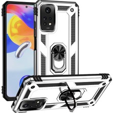 Seniee Xiaomi Redmi Note 12 Pro 4g Kickstand Zırhlı Manyetik Halkalı Telefon Kılıfı Sağlam Koruyucu Askeri Sınıf Darbeye Dayanıklı Kılıf (Yurt Dışından)