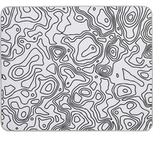 KlasseGear Longteng Huoyun Special Edition 480x400x4 Mm E-sports Gaming Oyuncu Mouse Pad Mousepad Topography Lines