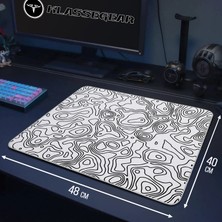 KlasseGear Longteng Huoyun Special Edition 480x400x4 Mm E-sports Gaming Oyuncu Mouse Pad Mousepad Topography Lines