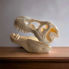 Gencax T-Rex Kafatası Boyanabilir Biblo Figür 15CM