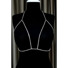 Swans Wear | Vivian Taşlı Bralet, Sütyen, İç Giyim, Aksesuar, Takı, Gümüş renk