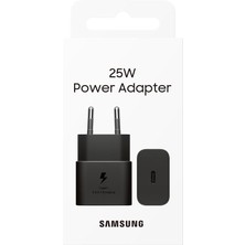 The Log İnvest Mln Samsung Type-C 25 Watt Hızlı Şarj Adaptörü, Siyah, EP-T2510NBEGWW
