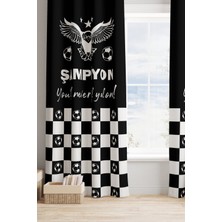 Bertille Home Çocuk Ve Bebek Odası Taraftar Futbol Serisi Fon Perde Tek Kanat (Child Room Curtain)