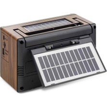 Golon RX4987S Bluetooth Nostalji Solar Speaker 195*114*122MM