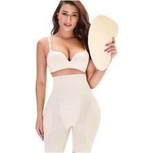 Modas Form Basen Dolgulu Korse Hip Dips Korse Popup Korse Yüksel Bel Ten Rengi