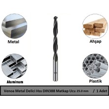 Venoa Metal Delici Hss DIN388 Matkap Ucu 25.0 mm Paket 1'li