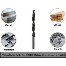 Venoa Metal Delici Hss DIN388 Matkap Ucu 19.1 mm Paket 1'li