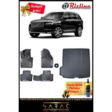 Rizline Volvo XC90 2016 Sonrası 5 Koltuk 3D Havuzlu Paspas & Bagaj Havuzu Seti (Hediyeli!)