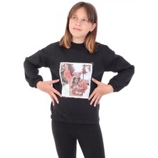 Toontoy Kız Çocuk Baskılı Sweatshirt
