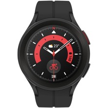 Siyah Galaxy Watch5 Pro 45 mm Black Titanium (Samsung Türkiye Garantili) 41-45 mm 400-500 Mah Gümüş