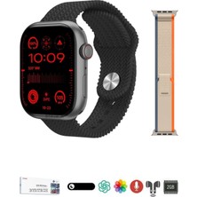 300-400 Mah Hk9 Pro Max Plus 2 GB Dahili Hafıza/chat Gpt/3d Animasyonlu Gen 4 Amoled Watch 10 Akıll