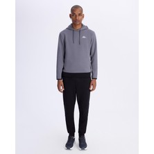 Kappa Authentic Lake Erkek Antrasit Regular Fit Hoodie