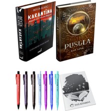 Pusula 2 Kızıl Şafak Ciltli Kader Arvas ve Karantina 2 Ciltli Beyza Alkoç 2li Set