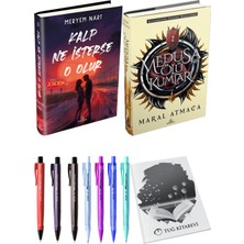 Medusanın Ölü Kumları 2 Ciltli Maral Atmaca ve Kalp Ne Isterse O Olur 2 Ciltli Meryem Nart 2li Set