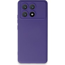 Newface Xiaomi Poco X6 Pro Kılıf Nano Içi Kadife Silikon - Mor 13