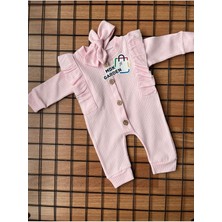 Mbk Garden 3-6-9 Aylık Kurdele Aksesuarlı Bebek Tulumu