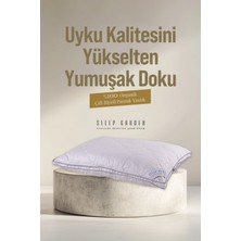 Sleep Garden %100 Pamuk Doğal Biyeli Lüks Yastık 50*70 Jüt Keten Çantalı