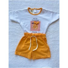 Mbk Garden Kız Bebek Yazlık Baskılı Şortlu Alt Üst Takım
