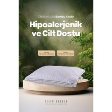 Sleep Garden Biyeli Şık Bambu Yastık 50x70 Jüt Keten Çantalı