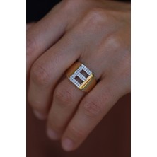 Yenigün Kuyumculuk 14 Ayar Altın E Harfli Yüzük